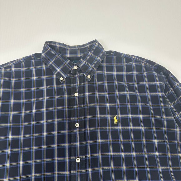 Vintage Polo Ralph Lauren Blake Plaid Button Up Shirt L - Picture 2 of 4